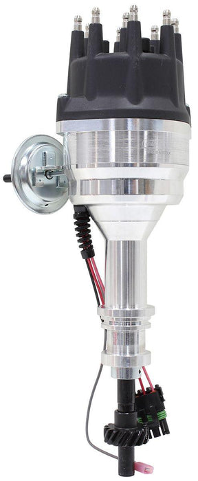 Aeroflow XPRO Ford Cleveland Ready to Run Distributor, Machined Aluminium Body with Black Cap (AF4010-8350BLK)