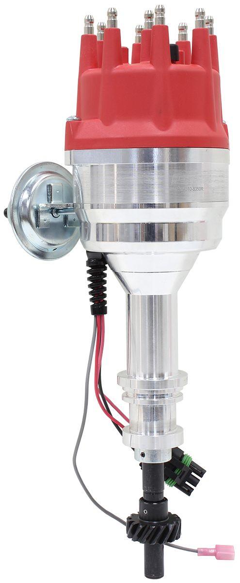 Aeroflow XPRO Ford Cleveland Ready to Run Distributor, Machined Aluminium Body with Red Cap (AF4010-8350R) AF4010-8350R