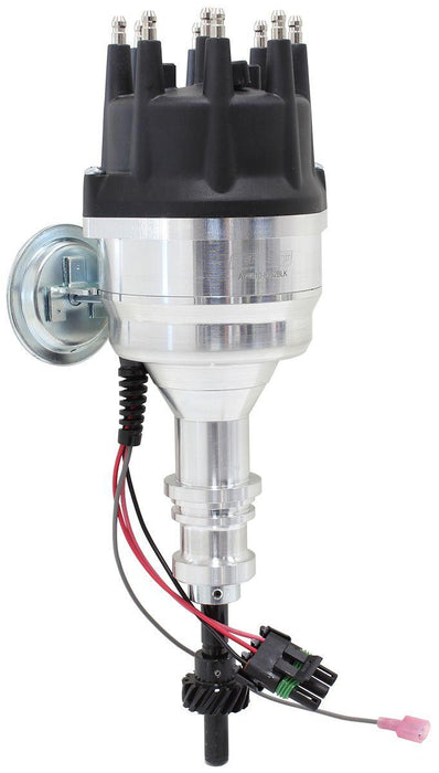 Aeroflow XPRO Ford Windsor Ready to Run Distributor, Machined Aluminium Body with Black Cap (AF4010-8352BLK)