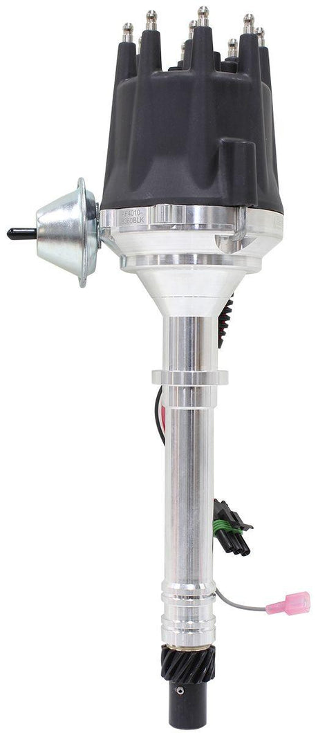Aeroflow XPRO Chevrolet Ready to Run Distributor, Machined Aluminium Body with Black Cap (AF4010-8360BLK) AF4010-8360BLK