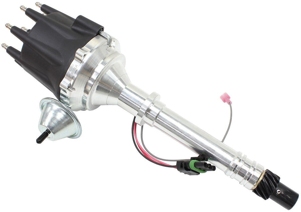 Aeroflow XPRO Chevrolet Ready to Run Distributor, Machined Aluminium Body with Black Cap (AF4010-8360BLK)