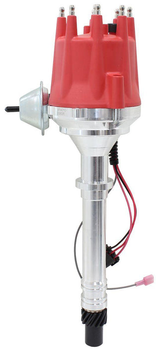 Aeroflow XPRO Chevrolet Ready to Run Distributor, Machined Aluminium Body with Red Cap (AF4010-8360R)