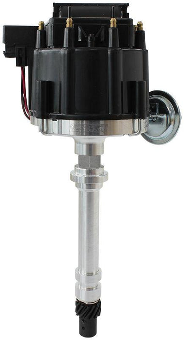 Aeroflow XPRO Chevrolet HEI Distributor with Coil in Cap, Machined Aluminium Body with Black Cap (AF4010-8362BLK)