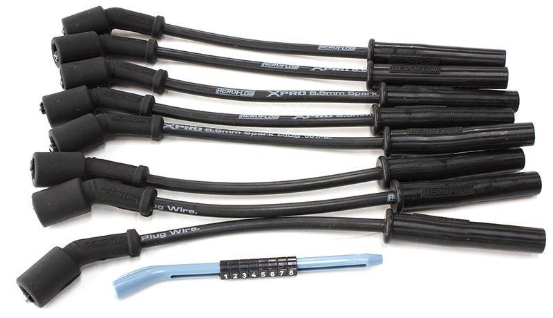 Aeroflow Xpro Black 8.5mm Spark Plug Wire Sets (AF4030-32823) AF4030-32823