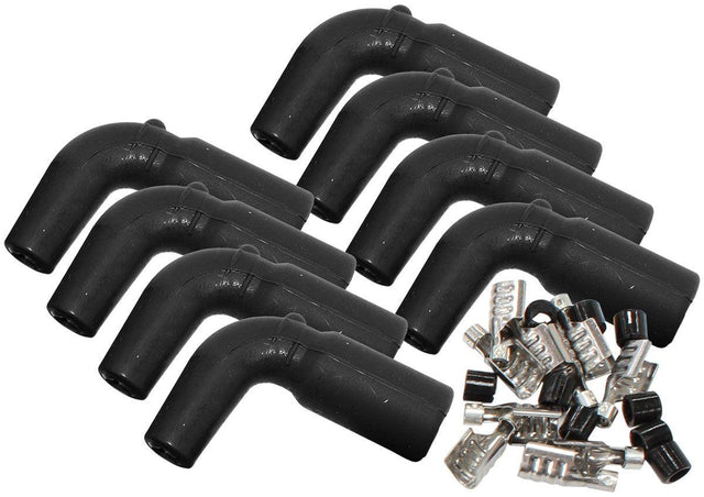 Xpro Silicone 90° GM LS Coil Boots & Terminals (AF4030-3303-8) AF4030-3303-8