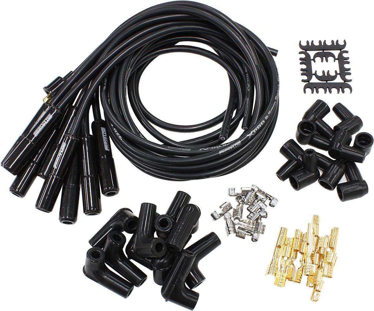 Aeroflow XPRO Universal Ignition Lead Set with Ceramic Straight Boots (AF4038-31193C) AF4038-31193C