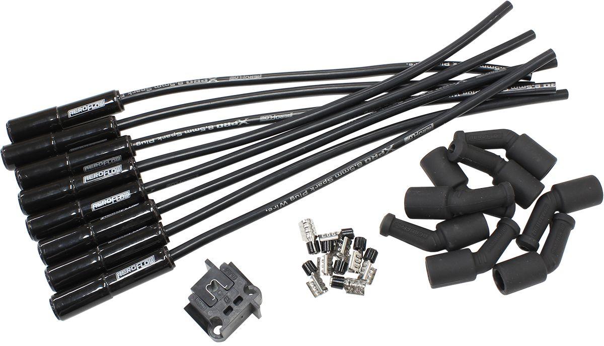 Aeroflow XPRO Universal Ignition Lead Set with Ceramic Straight Boots (AF4038-32073C) AF4038-32073C
