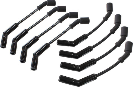 Aeroflow XPRO LS 8" Ignition Lead Set with Ceramic 135 Degree Boots (AF4038-32813C) AF4038-32813C
