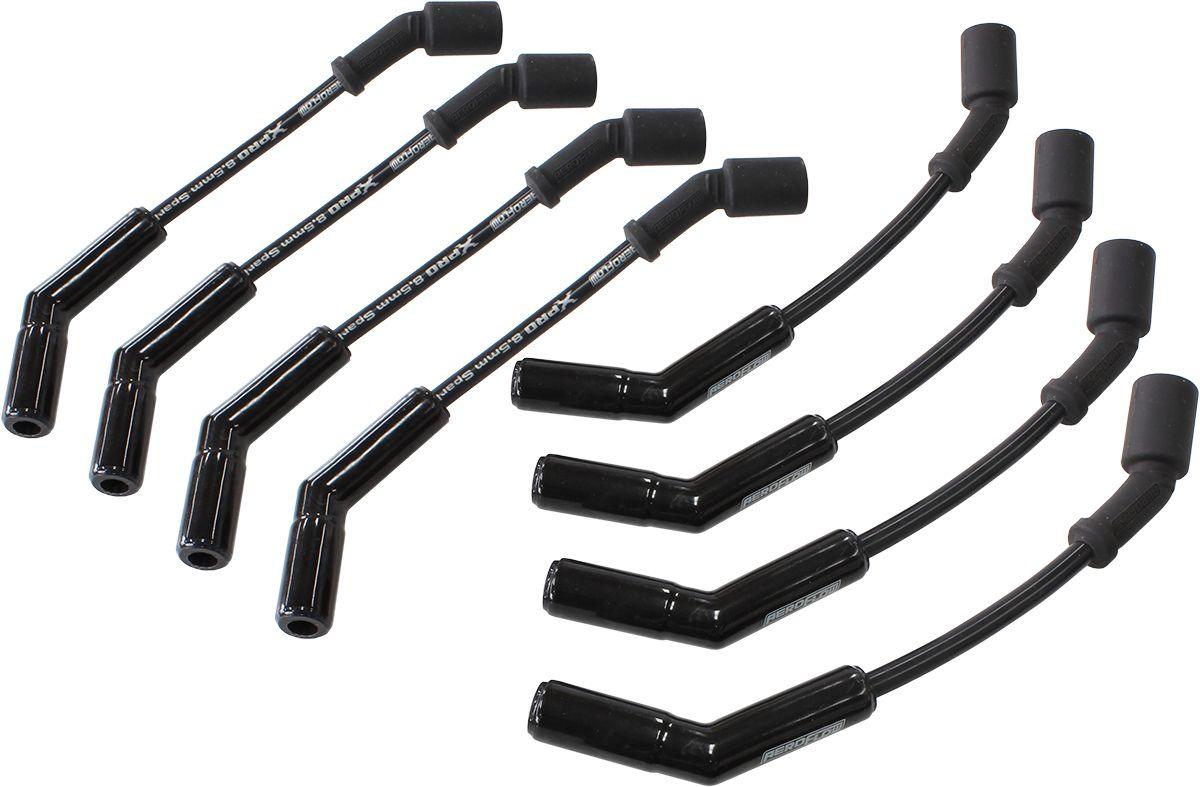 Aeroflow XPRO LS 12" Ignition Lead Set with Ceramic 135 Degree Boots (AF4038-32823C) AF4038-32823C