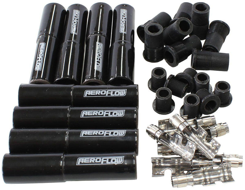 Aeroflow Xpro Ceramic Straight Boot & Terminal Kit, 8 Pack (AF4038-3301C-8) AF4038-3301C-8