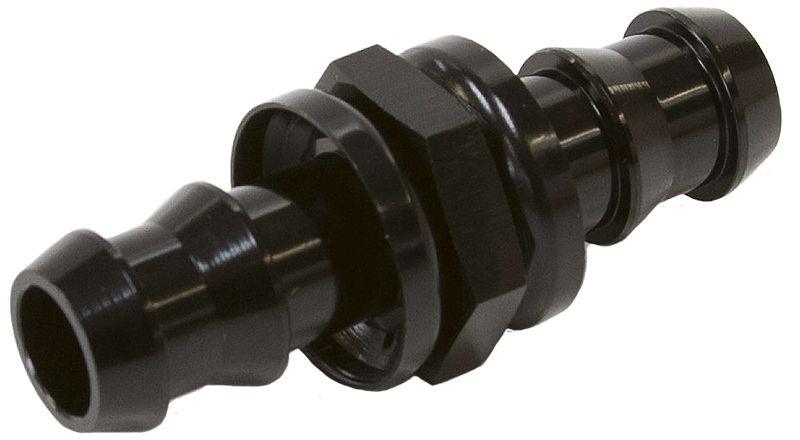 Aeroflow Male to Male Barb Push Lock Adapter 8mm (5/16") (AF410-05BLK)