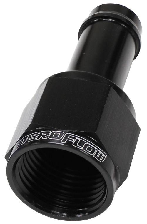 Aeroflow Straight Hose Barb 3/8" to -6AN Female (AF411-06BLK) AF411-06BLK