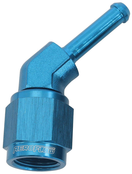 Aeroflow 45° Hose Barb 3/16" to -4AN (AF412-04) AF412-04
