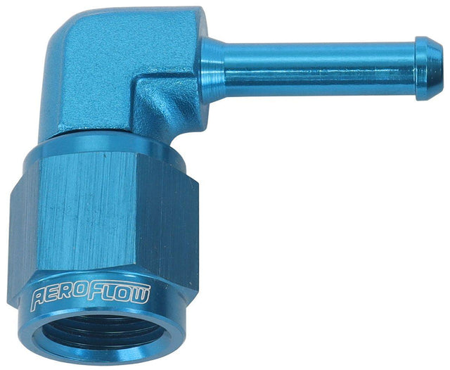 Aeroflow 90° Hose Barb 3/16" to -4AN (AF413-04) AF413-04