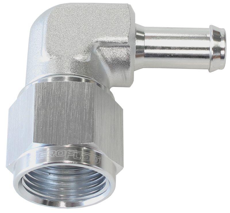 Aeroflow 90° Hose Barb 1/2" to -8AN (AF413-08S) AF413-08S
