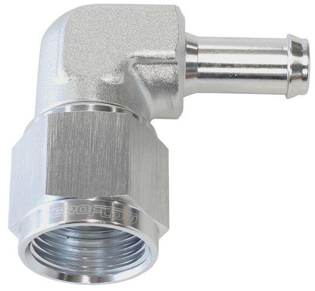 Aeroflow 90° Hose Barb 1/2" to -8AN (AF413-08S) AF413-08S