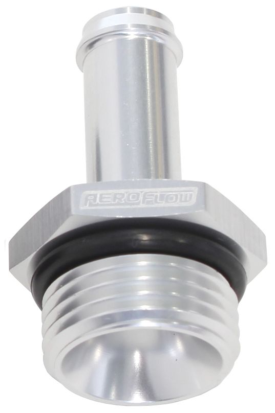 Aeroflow Straight Hose Barb 1/4" to -6 ORB (AF414-06-04S)