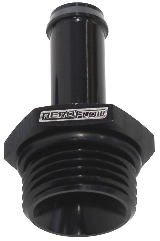Aeroflow Straight Hose Barb 3/8" to -6 ORB (AF414-06-06BLK) AF414-06-06BLK