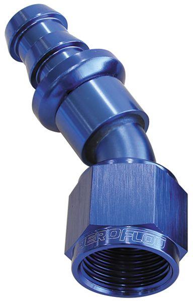 Aeroflow 400 Series Push Lock 30° Hose End -6AN (AF417-06) AF417-06