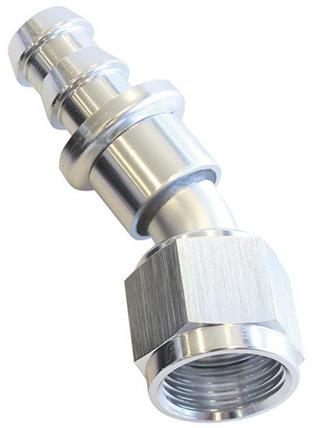 Aeroflow 400 Series Push Lock 30° Hose End -8AN (AF417-08S) AF417-08S