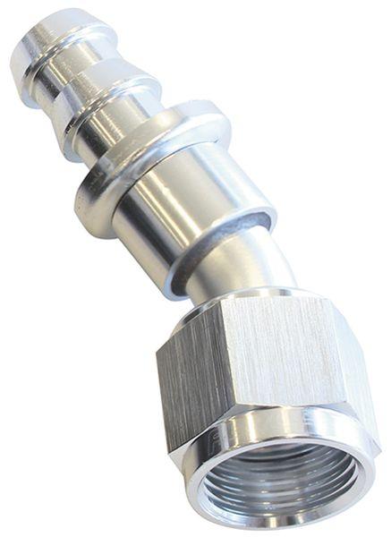 Aeroflow 400 Series Push Lock 30° Hose End -8AN (AF417-08S)