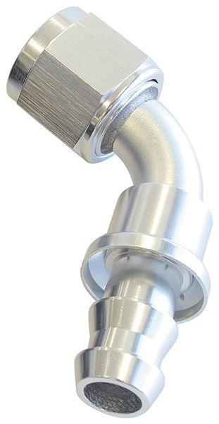 Aeroflow 400 Series Push Lock 60° Hose End -4AN (AF418-04S) AF418-04S