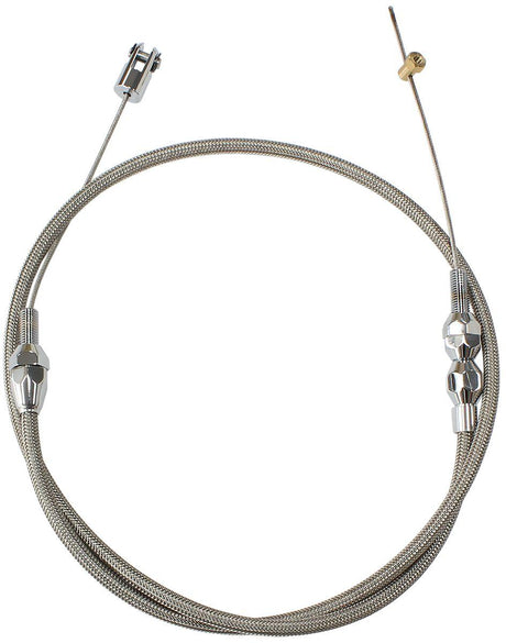 Aeroflow Stainless Steel Throttle Cable - Polished (AF42-1101LS1) AF42-1101LS1