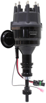 Aeroflow XPRO Ford Windsor Ready to Run Distributor, Black Anodised Body with Black Cap (AF4210-8352BLK) AF4210-8352BLK