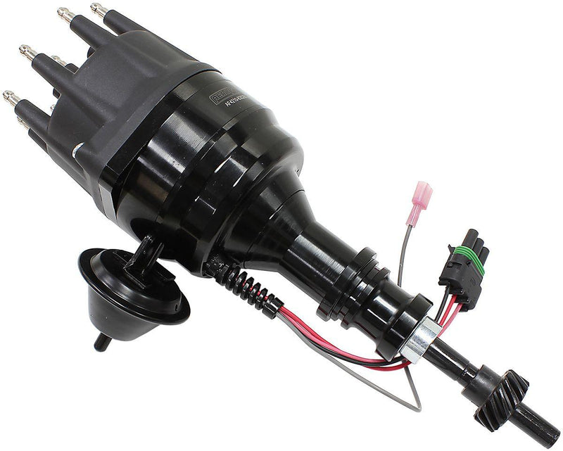 Aeroflow XPRO Ford Windsor Ready to Run Distributor, Black Anodised Body with Black Cap (AF4210-8352BLK)