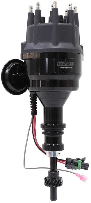 Aeroflow XPRO Ford Windsor Ready to Run Distributor, Black Anodised Body with Black Cap (AF4210-8352BLK)
