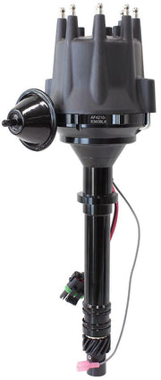 Aeroflow XPRO Chevrolet Ready to Run Distributor, Black Anodised Body with Black Cap (AF4210-8360BLK) AF4210-8360BLK