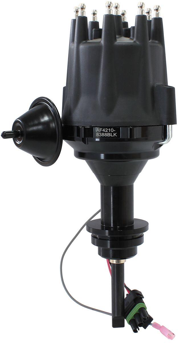 Aeroflow XPRO Chrysler Ready to Run Distributor, Black Anodised Body with Black Cap (AF4210-8388BLK) AF4210-8388BLK
