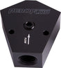 Aeroflow Billet Y-Block with 1/8" NPT Port (AF451-12BLK) AF451-12BLK