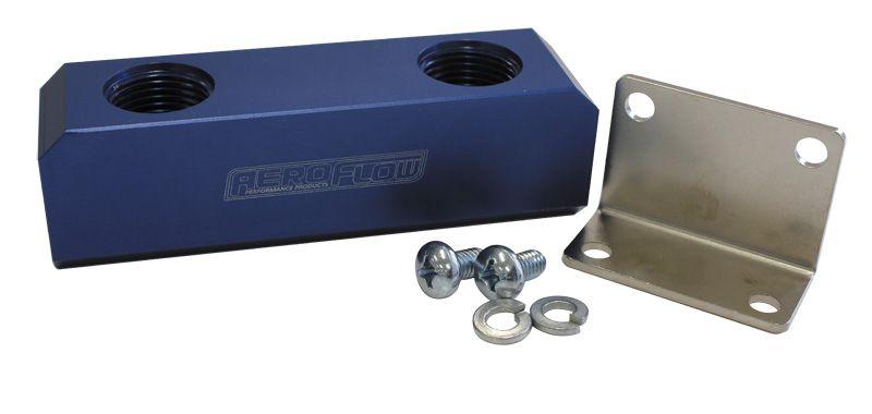 Aeroflow Billet Log Type Fuel Block -12ORB (AF452-12) AF452-12