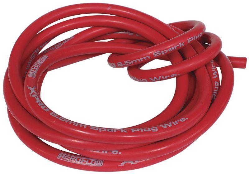 Aeroflow Xpro Red 8.5mm Spiral Core Spark Plug Wire (AF4530-0001)