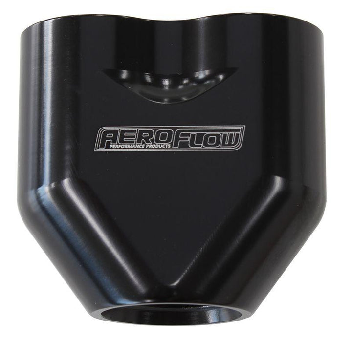 Aeroflow Billet 3 Port ORB U-Block (AF455-10-08BLK)