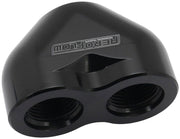 Aeroflow Billet 3 Port ORB U-Block (AF455-16-12BLK)