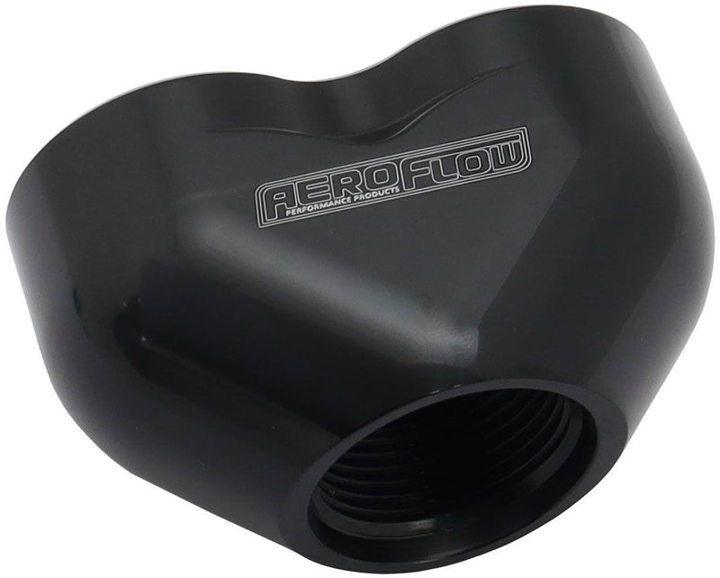 Aeroflow Billet 3 Port ORB U-Block (AF455-16-12BLK)