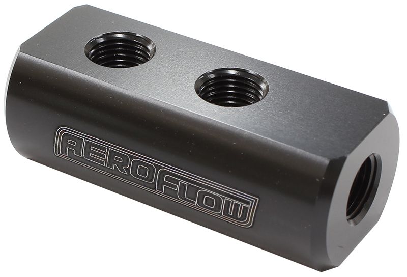 Aeroflow Compact Distribution Block (AF456-01-04BLK)