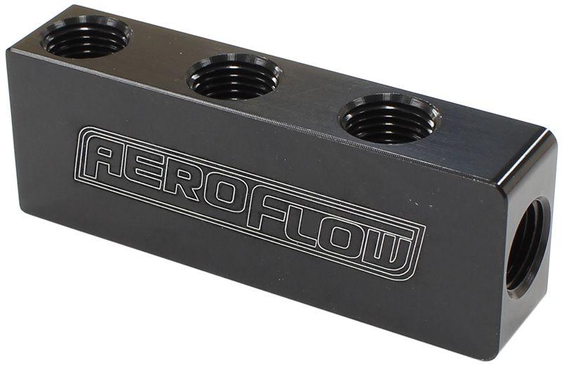 Aeroflow Compact Distribution Block (AF456-01-06BLK) AF456-01-06BLK