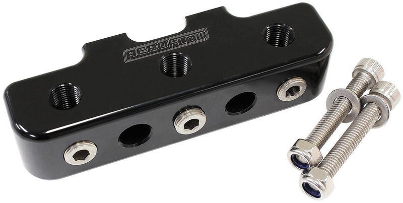 Aeroflow Pressure Sensor Block - Black (AF456-03BLK) AF456-03BLK