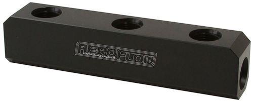 Aeroflow Billet 5 Port Fuel Log -8AN (AF457-08BLK) AF457-08BLK