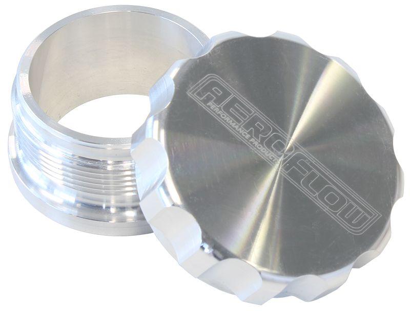 Aeroflow 1-1/2" Billet Aluminium Weld-On Filler with Raw Cap (AF460-24)