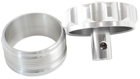 Aeroflow Billet Aluminium Weld-On Filler Neck & Cap - Silver (AF460-32-RV-S) AF460-32-RV-S