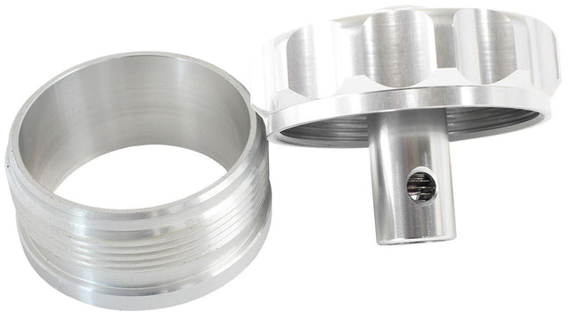 Aeroflow Billet Aluminium Weld-On Filler Neck & Cap - Silver (AF460-32-RV-S) AF460-32-RV-S