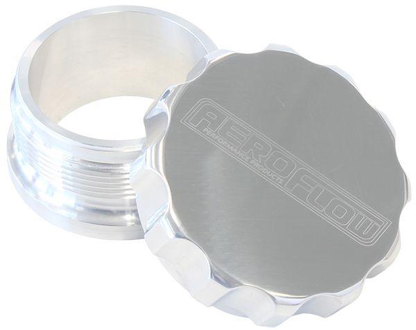 Aeroflow 2-1/2" Billet Aluminium Weld-On Filler with Polished Cap (AF460-40P) AF460-40P