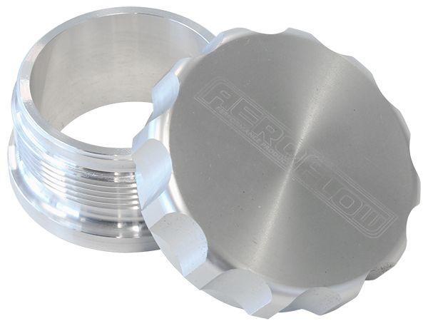 Aeroflow 3" Billet Aluminium Weld-On Filler with Silver Cap (AF460-48S) AF460-48S
