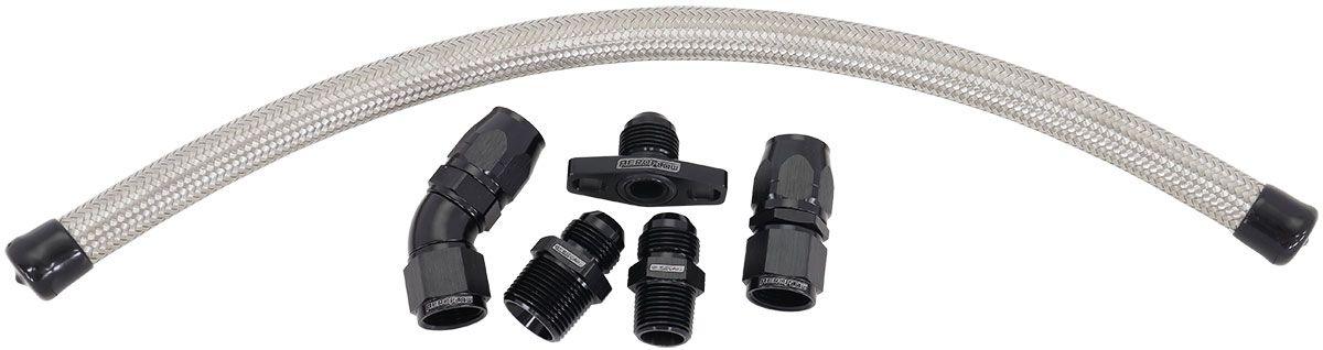 Aeroflow Turbo Oil Drain Kit Suit Nissan RB,SR,CA engines with Aftermaket High Mount Turbo (AF463-23) AF463-23