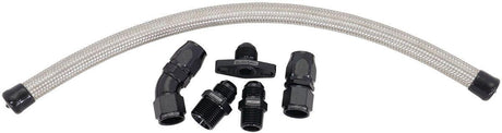 Aeroflow Turbo Oil Drain Kit Suit Nissan RB,SR,CA engines with Aftermaket High Mount Turbo (AF463-23) AF463-23