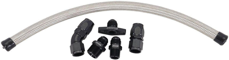 Aeroflow Turbo Oil Drain Kit Suit Nissan RB,SR,CA engines with Aftermaket High Mount Turbo (AF463-23) AF463-23